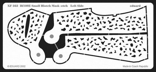 XF563 Eduard Фототравление маски для камуфляжа Bf 109E Small Blotch mask-etch