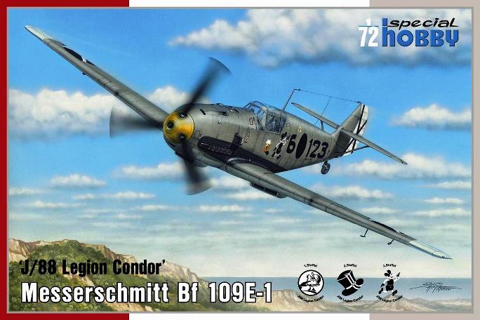 72459 Special Hobby Самолет Messerschmitt Bf 109E-1 ''J/88 Legion Condor1/72