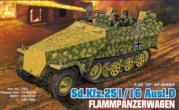 6247 Dragon German Sd.Kfz.251/16 Ausf.D Flammpanzerwagen 1/35