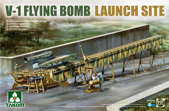 2152 Takom Ракета V-1 FLYING BOMB со стартовой площадкой 1/35
