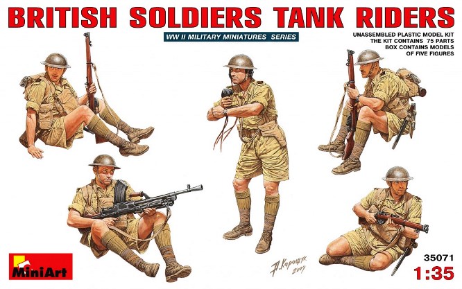 35071 MiniArt Британские солдаты (5 фигур) 1/35