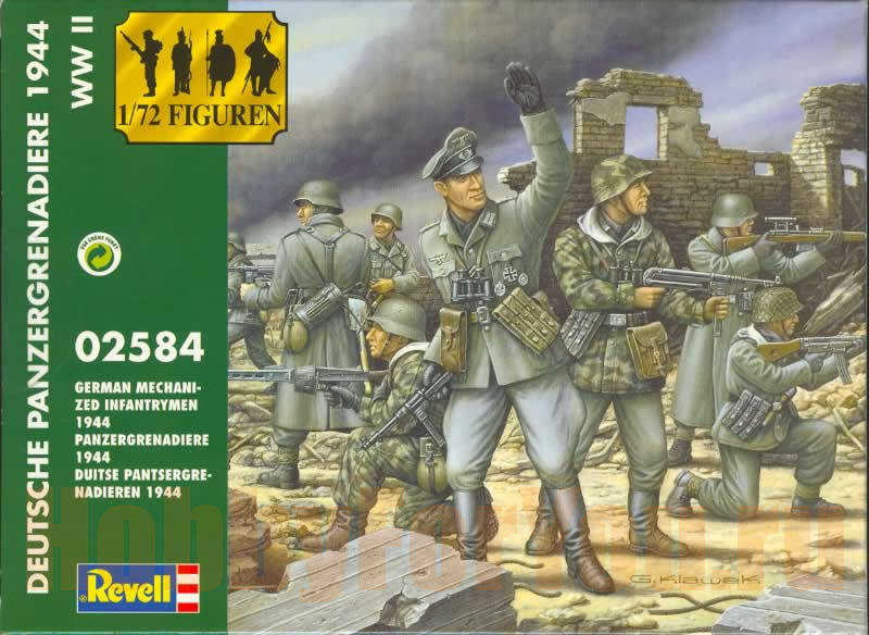 02584 Revell Немецкие солдаты 1944г Масштаб 1/35