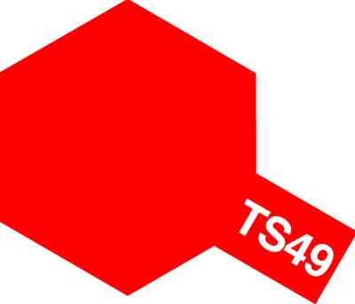 85049 Tamiya Краска спрей TS-49 Bright Red (Ярко-красная) 100мл
