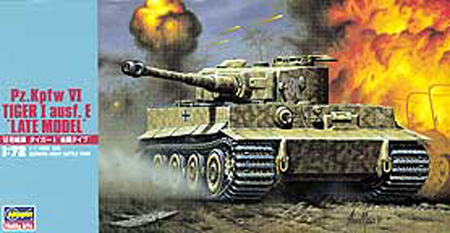 Сборная модель 31136 Hasegawa Немецкий танк Pz.Kpfw VI TIGER I ausf. E "LATE MODEL" 