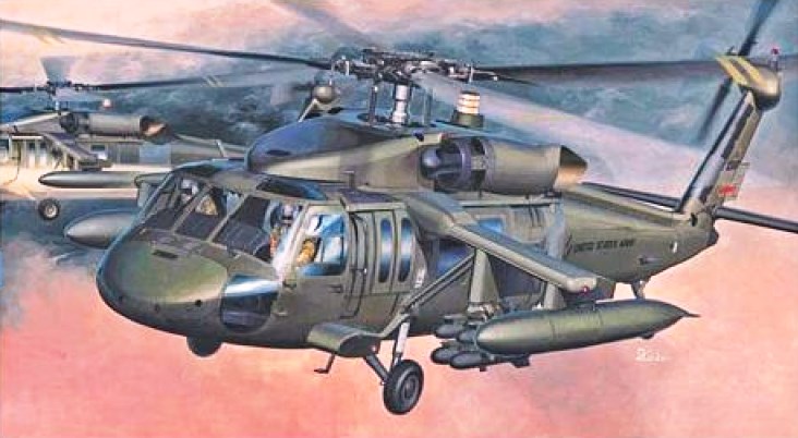 00433 Hasegawa Вертолет UH-60a BLACK HAWK 1/72
