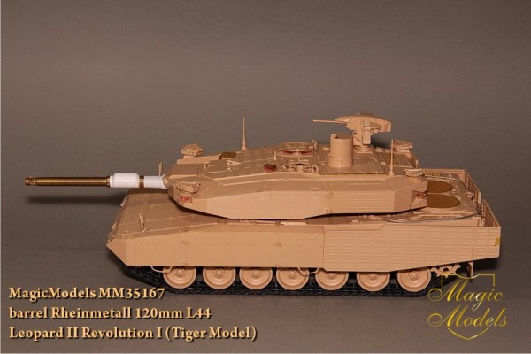 MM35167 Magic Models Ствол Rheinmetall Rh 120mm L/44. Leopard II Revolution I (Tiger Model) Масштаб