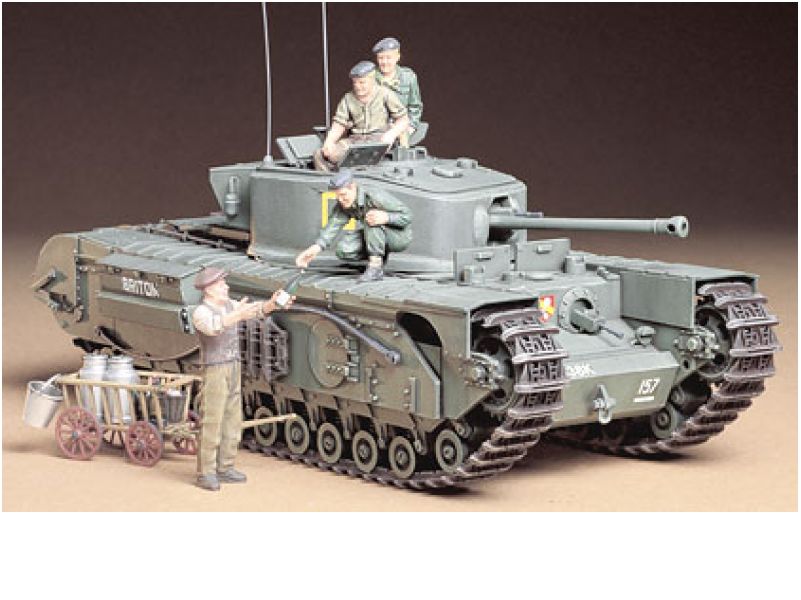 Сборная модель 35210 Tamiya Английский танк Mk.IV Churchill Mk.VII (4 фигуры) 