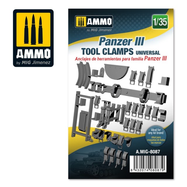 AMIG8087 AMMO MIG Аксессуары Panzer III tool clamps universal 1/35