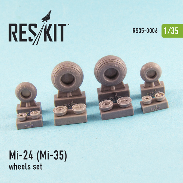 RS35-0006 RESKIT Mi-24 (Mi-35) wheels set 1/35