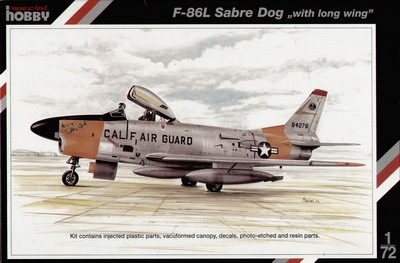72144 Special Hobby Самолет F-86L Sabre Dog "with long wing" 1/72