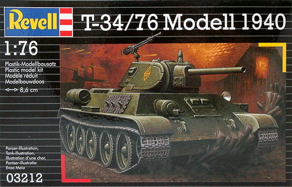 03212 Revell Советский танк T-34/76 Масштаб 1/76