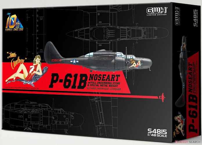 S4815 GWH Самолет P-61B Noseart+Weapons (лимитированная серия) 1/48