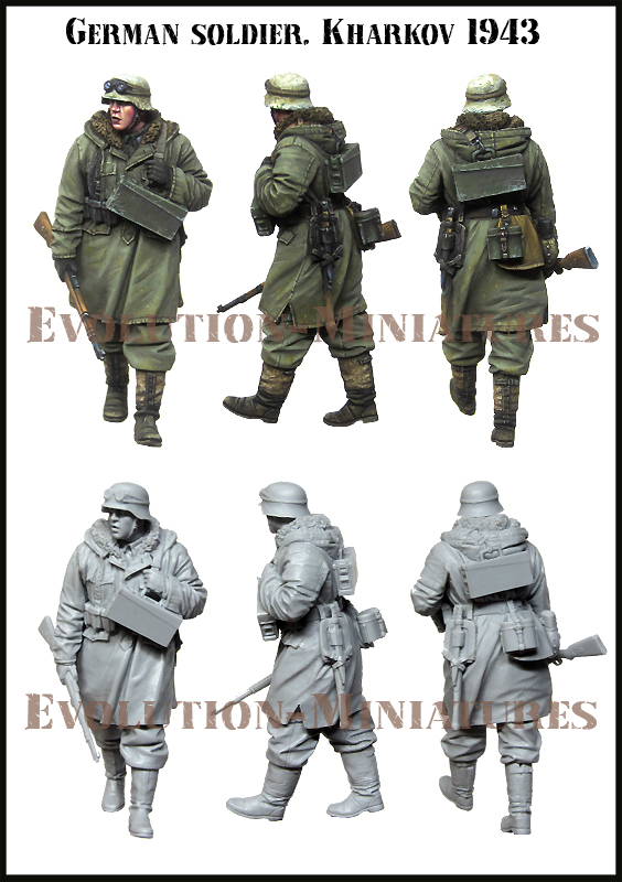 EM35203 Evolution Miniatures Германский солдат (Харьков 1943) Масштаб 1/35