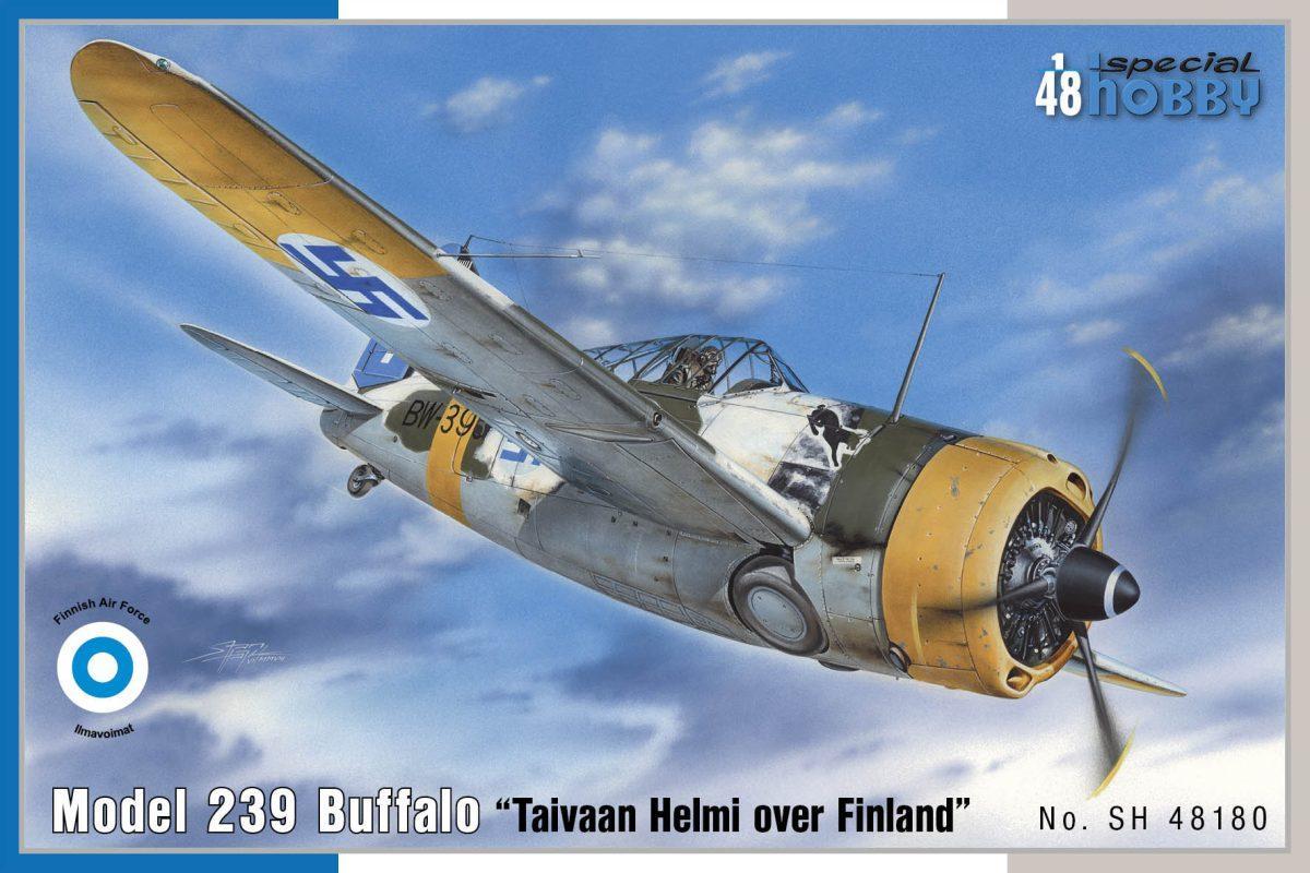 Сборная модель 48180 Special Hobby Самолет Model 239 Buffalo "Taivaan Helmi over Finland" 