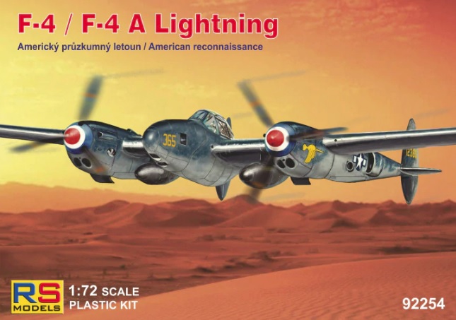 92254 RS Models Самолет F-4/F-4A Lightning 1/72