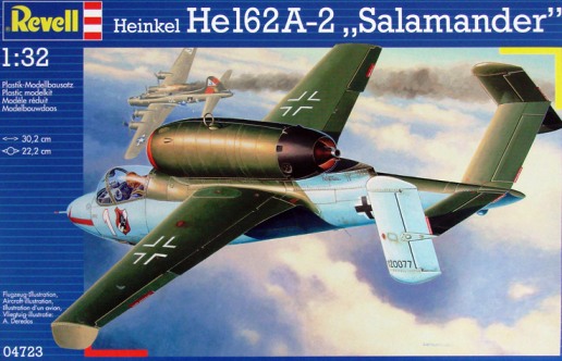 Сборная модель 04723 Revell Самолет He-162A-2 "Salamander" 