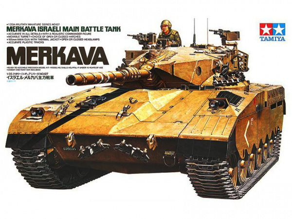 Сборная модель  35127 Tamiya Израильский танк Merkava  (фигура танкиста в комплекте) 