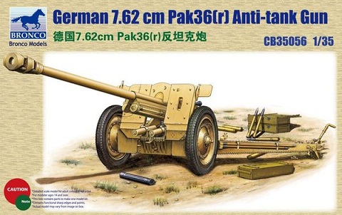 CB35056 Bronco Models Германская пушка 76.2mm Pak36(r) 1/35