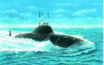 140054 Моделист Атомная подводная лодка К-123 "Альфа" Масштаб 1/400