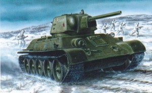 Сборная модель  307229 Моделист Советский средний танк Т-34-76 