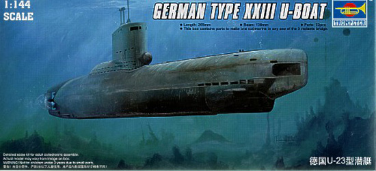 05908 Trumpeter Немецкая подводная лодка Type XXIII Масштаб 1/144