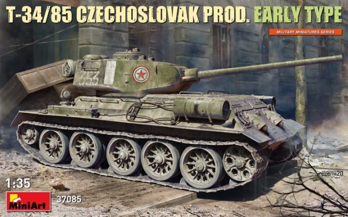 37085 MiniArt Танк T-34/85  (чехословацкого производства, ранний) 1/35