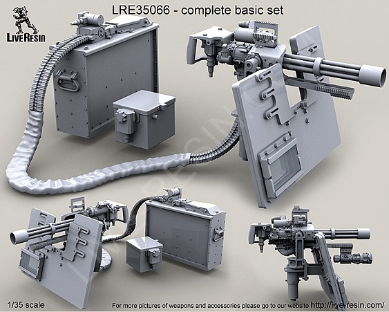 LRE35066 Live Resin Пулемёт M134D Minigun 1/35