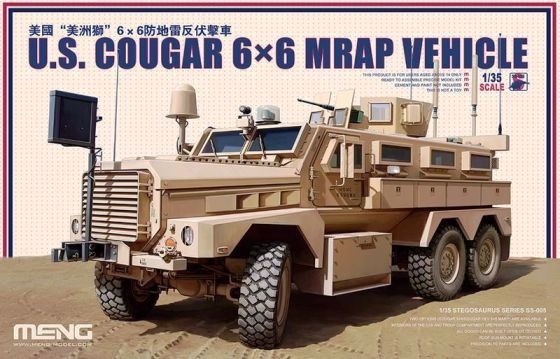 Сборная модель SS-005 MENG Model Американский бронеавтомобиль COUGAR 6×6 MRAP VEHICLE 