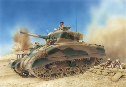 Сборная модель 6447 Dragon Танк Sherman (Африка, Эль Аламейн) 