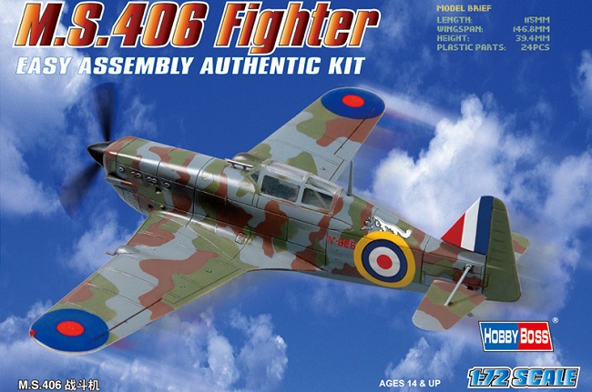 80235 Hobby Boss Самолет French MS.406 Fighter 1/72