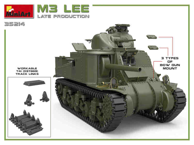 35214 MiniArt Британский танк  Мк.III Lee поздний 1/35