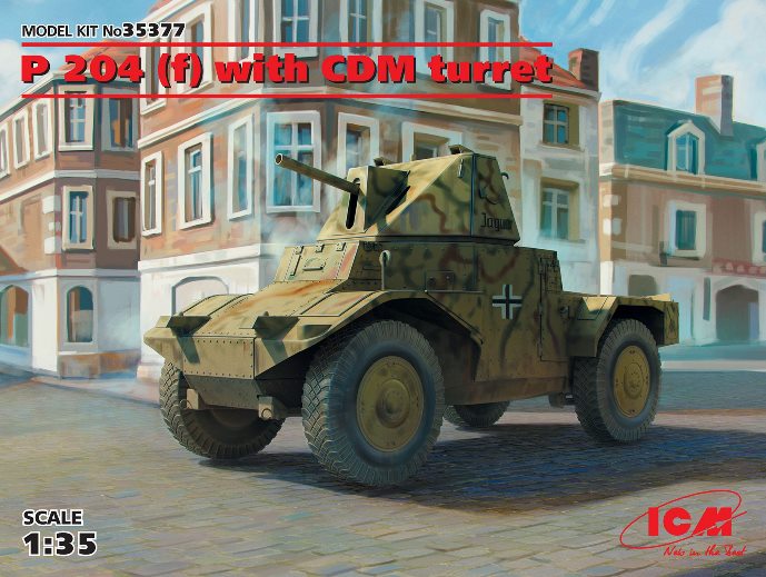 35377 ICM Бронеавтомобиль Panzerspahwagen P 204 (f) с башней 1/35