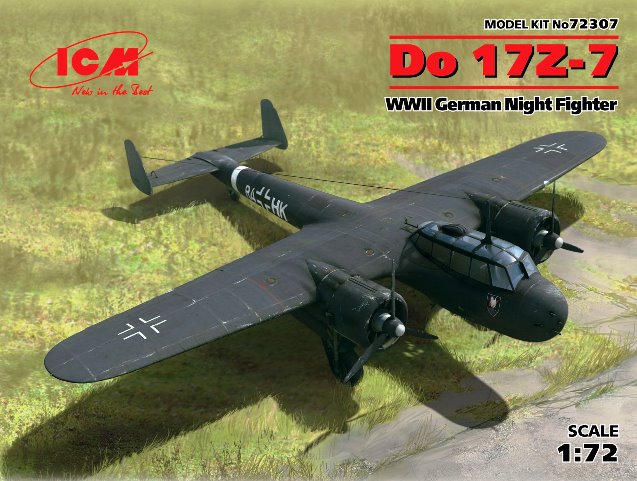 72307 ICM Германский ночной истребитель Do 17Z-7 1/72