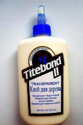 1123 Titebond Клей для дерева Titebond II Premium Wood Glue (влагостойкий, прозрачный) 237мл