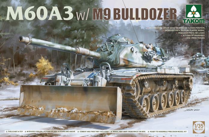 2137 Takom Танк M60A3 w/M9 Bulldozer 1/35