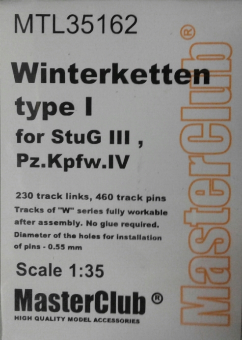 MTL35162 MasterClub Металлические траки для Pz.Kpfw.IV  Winterketten тип 1 1/35