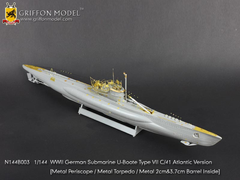 N144B003  Griffon Model German U-Boote Type VIIC/41 Atlantic Ver. (Revell 05100) 1/144