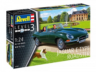 07687 Revell Автомобиль  Jaguar E-Type Roadster 1/24