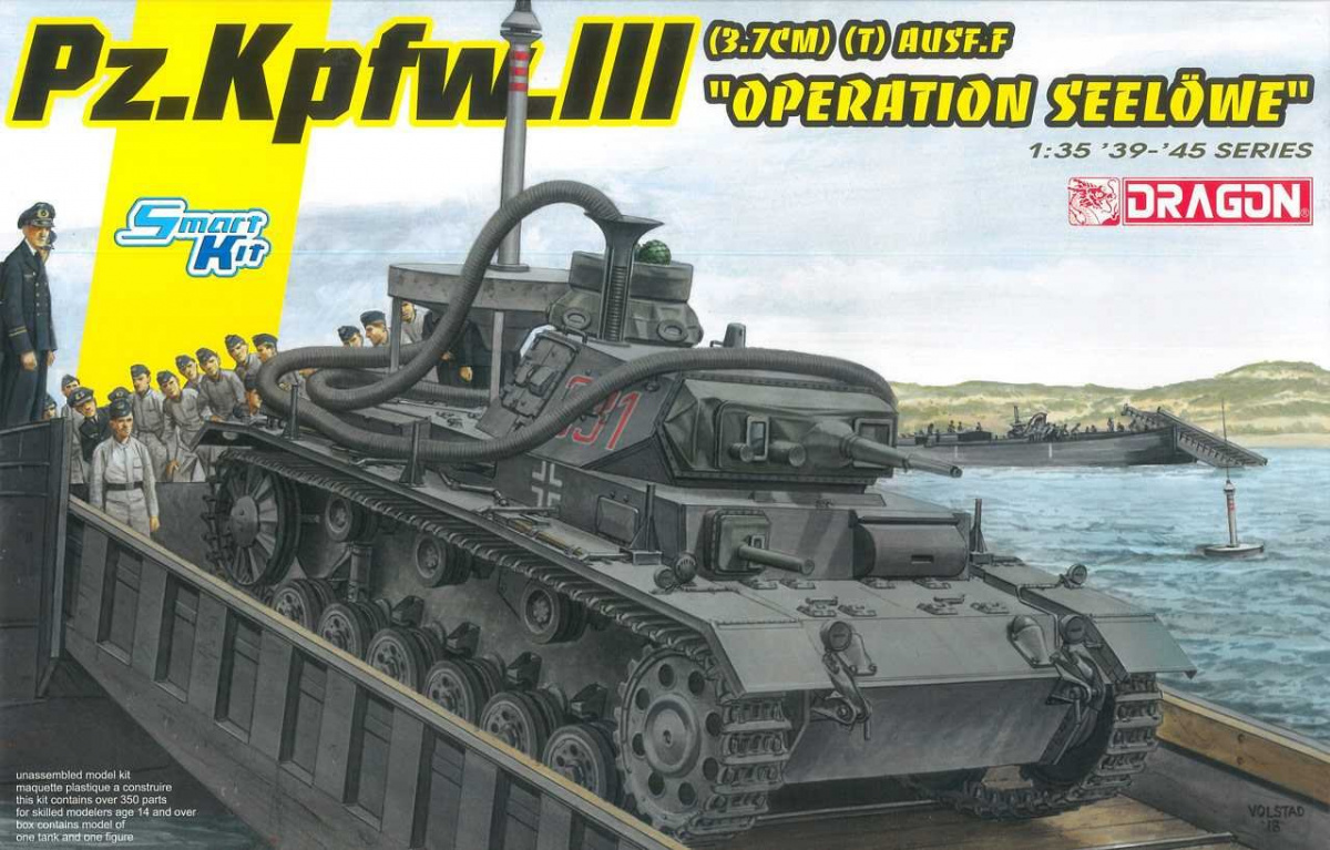 6877 Dragon Танк Pz.Kpfw.III (3,7cm) (T) Ausf.F " Operation Seelowe" 1/35