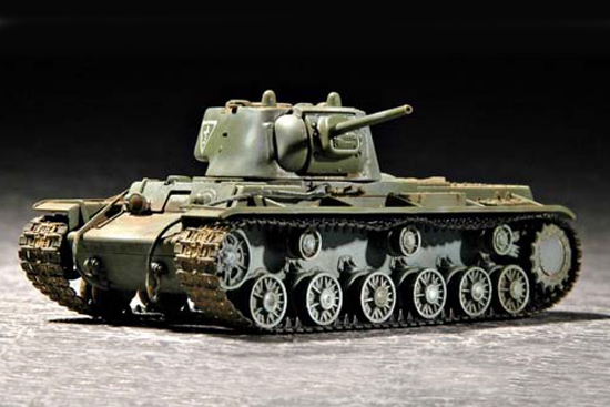 Сборная модель 07233 Trumpeter Советский танк КВ-1 модель 1942г Lightwight cast tank 
