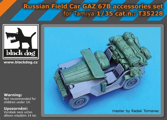 T35228 Black Dog Набор аксессуаров из смолы для ГАЗ-67Б 1/35