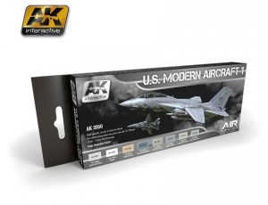 AK2050 AK-Interactive Набор красок для современной авиации США 8шт.