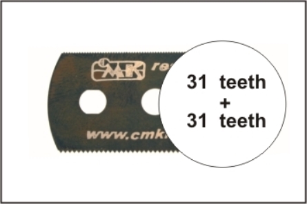 H1003 CMK Smooth saw (both sides)1p