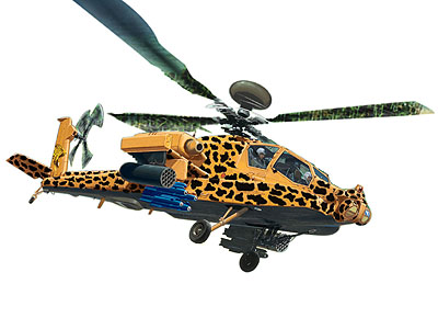Сборная модель 06631 Revell Американский вертолет AH-64 Apache (EASY KIT) 