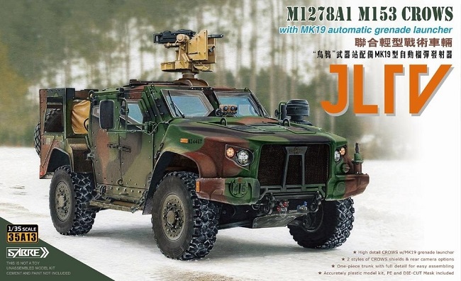 35A13-P Sabre Model Бронеавтомобиль JLTV M1278 с гранатометом Mk.19 (Premium) 1/35
