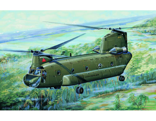 01621 Trumpeter Американский вертолет CH-47A Чинук (Chinook) 1/72