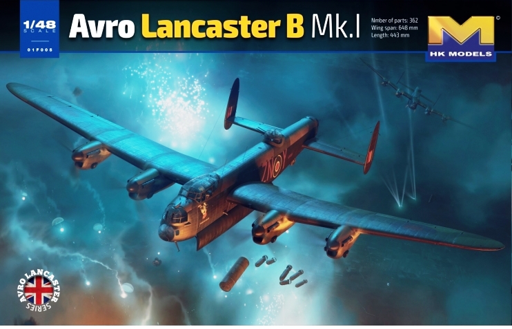 01F005 HK models Самолет Avro Lancaster B MK.1 1/48
