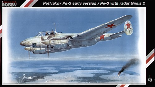 Сборная модель 48022 Special Hobby Petlyakov Pe-3 early/radar Gneis 2 