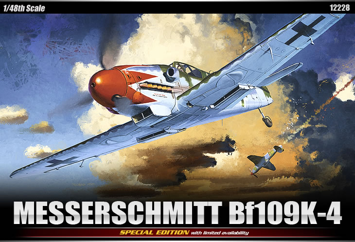 Сборная модель 12228 Academy Cамолет Мессершмитт Bf109К-4 