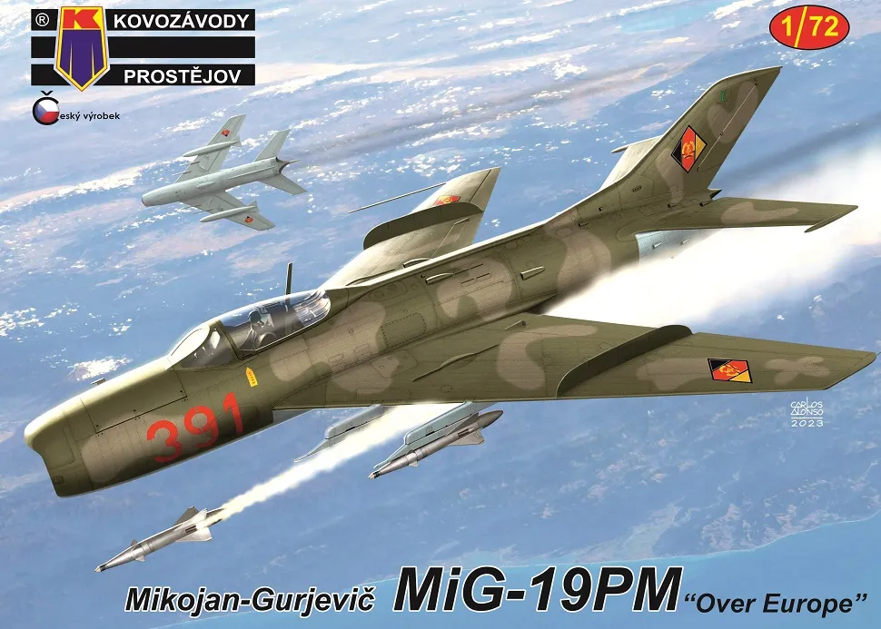 0389 Kovozavody Prostejov Самолёт MiG-19PM “Over Europe“ 1/72